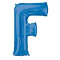 Anagram 32 in. Letter F Shape Foil Balloon Blue 86452
